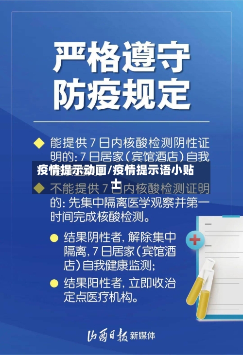 疫情提示动画/疫情提示语小贴士