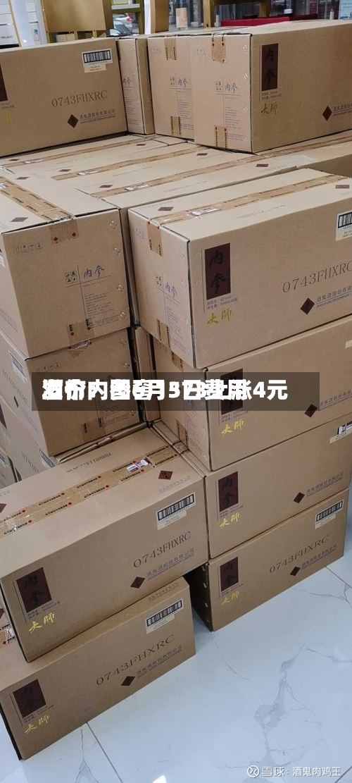 酒价内参6月3日费用发布：国窖1573上涨4元