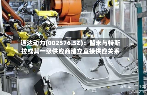 通达动力(002576.SZ)：暂未与特斯拉或其一级供应商建立直接供应关系