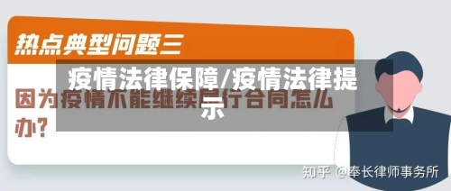 疫情法律保障/疫情法律提示