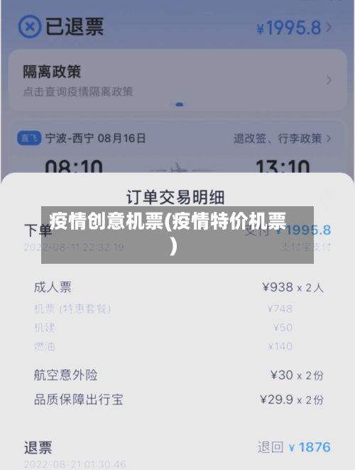 疫情创意机票(疫情特价机票)