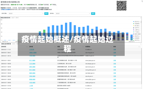 疫情起始概述/疫情起始过程