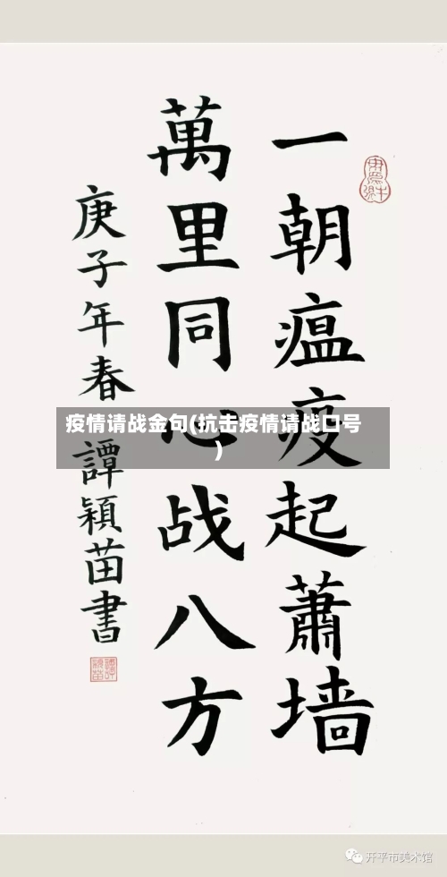 疫情请战金句(抗击疫情请战口号)