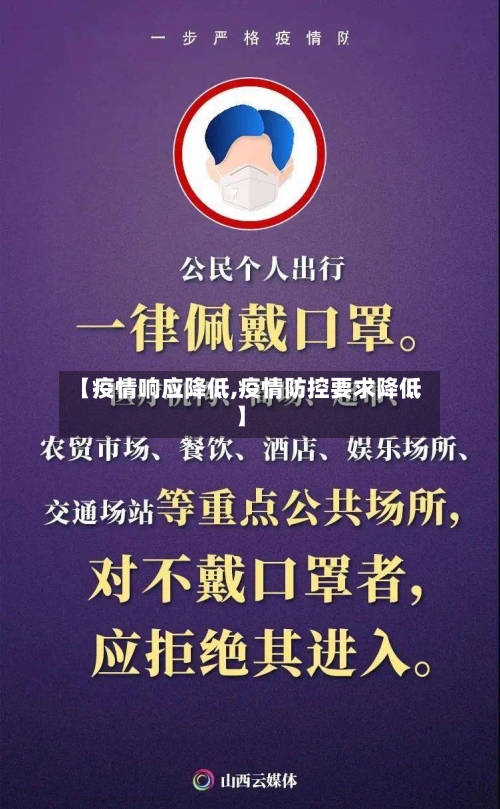 【疫情响应降低,疫情防控要求降低】
