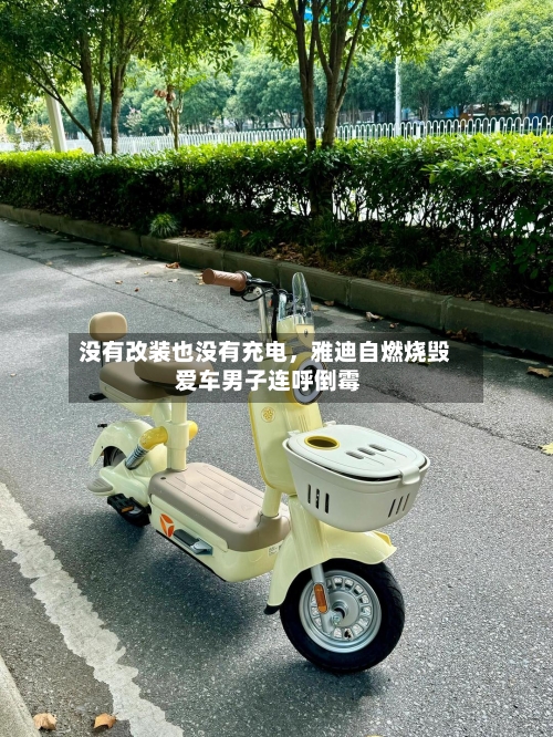 没有改装也没有充电，雅迪自燃烧毁 爱车男子连呼倒霉