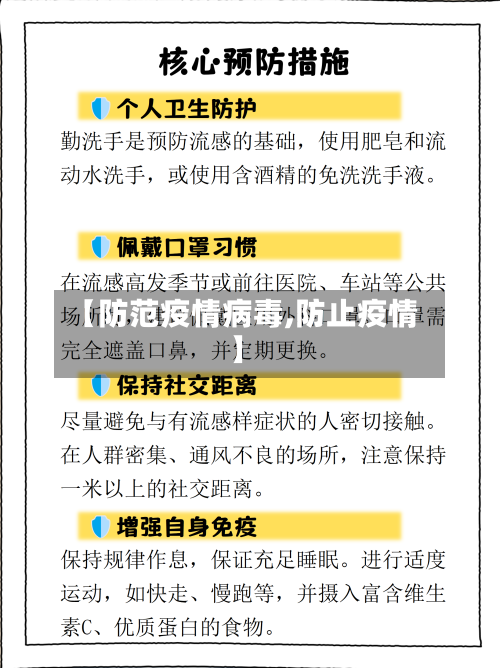 【防范疫情病毒,防止疫情】