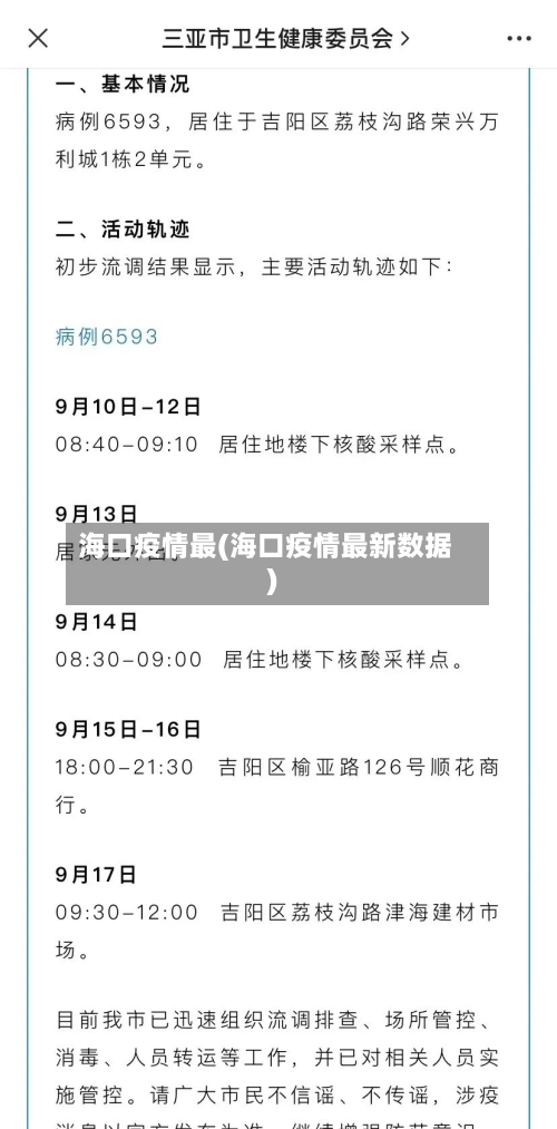 海口疫情最(海口疫情最新数据)