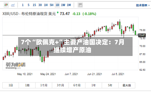 7个“欧佩克+”主要产油国决定：7月继续增产原油