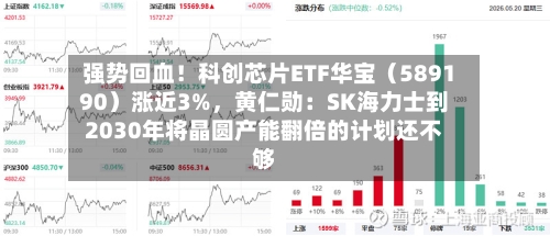 强势回血！科创芯片ETF华宝（589190）涨近3%，黄仁勋：SK海力士到2030年将晶圆产能翻倍的计划还不够