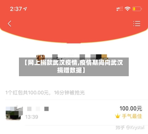 【网上捐款武汉疫情,疫情期间向武汉捐赠数据】