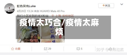 疫情太巧合/疫情太麻烦