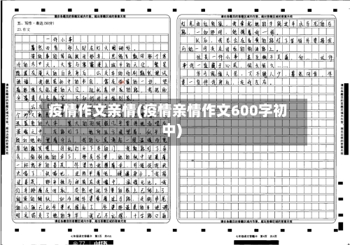 疫情作文亲情(疫情亲情作文600字初中)