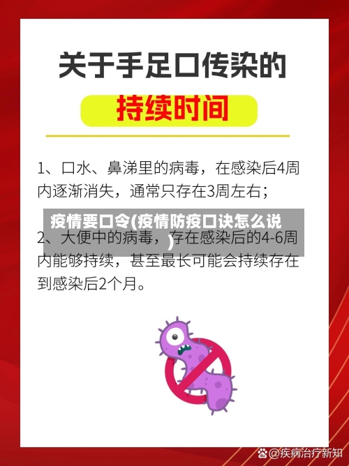 疫情要口令(疫情防疫口诀怎么说)