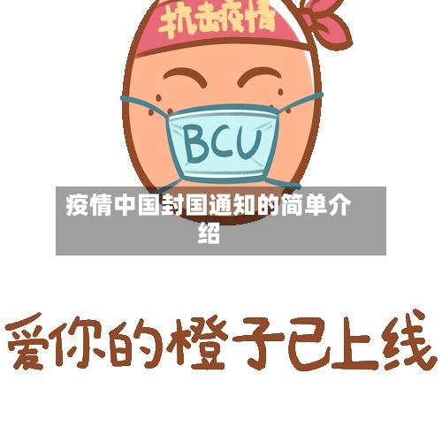 疫情中国封国通知的简单介绍