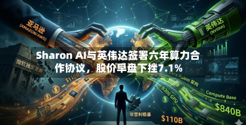 Sharon AI与英伟达签署六年算力合作协议，股价早盘下挫7.1%