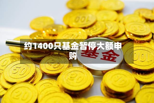 约1400只基金暂停大额申购