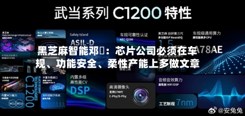 黑芝麻智能邓堃：芯片公司必须在车规、功能安全、柔性产能上多做文章