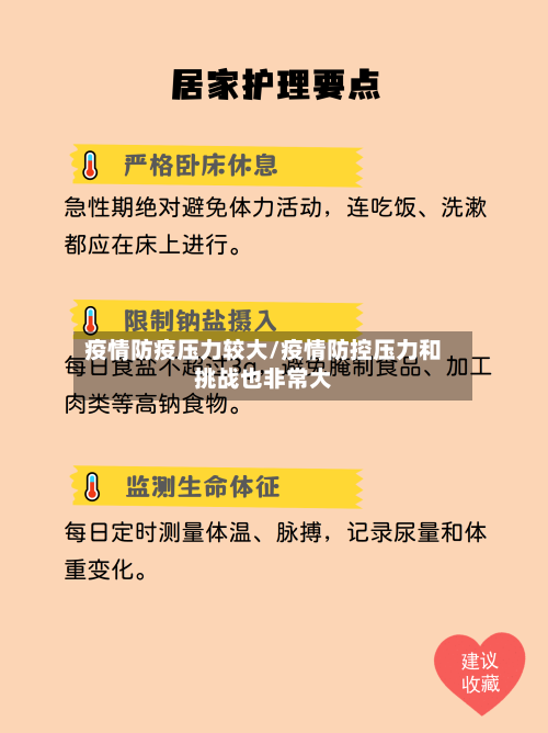 疫情防疫压力较大/疫情防控压力和挑战也非常大