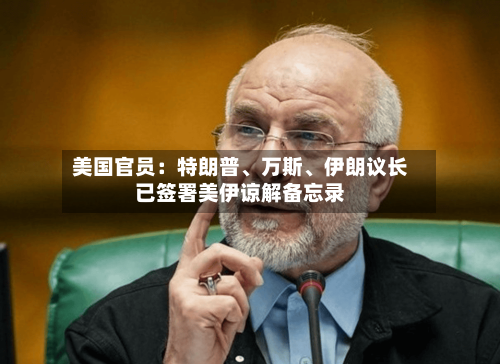 美国官员：特朗普、万斯、伊朗议长已签署美伊谅解备忘录