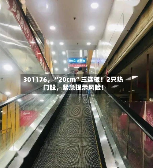 301176，“20cm”三连板！2只热门股，紧急提示风险！