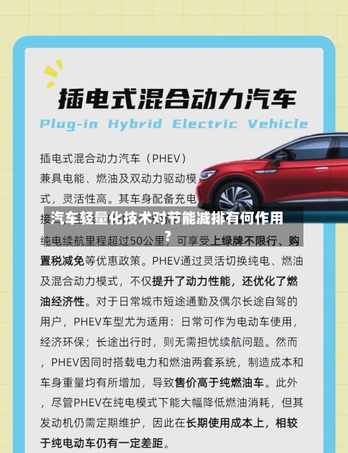 汽车轻量化技术对节能减排有何作用？