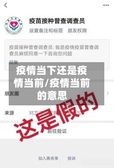 疫情当下还是疫情当前/疫情当前的意思