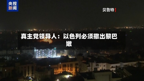 真主党领导人：以色列必须撤出黎巴嫩