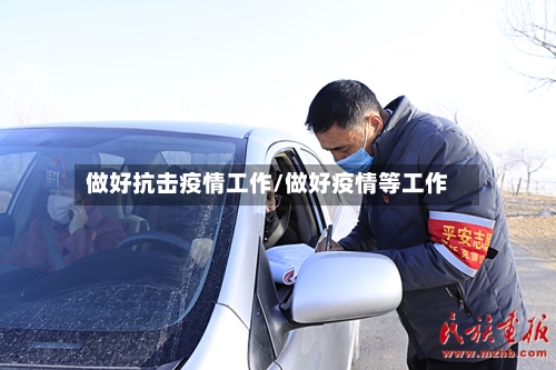 做好抗击疫情工作/做好疫情等工作