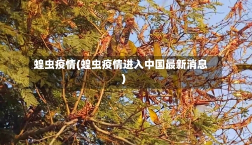 蝗虫疫情(蝗虫疫情进入中国最新消息)
