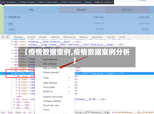 【疫情数据案例,疫情数据案例分析】