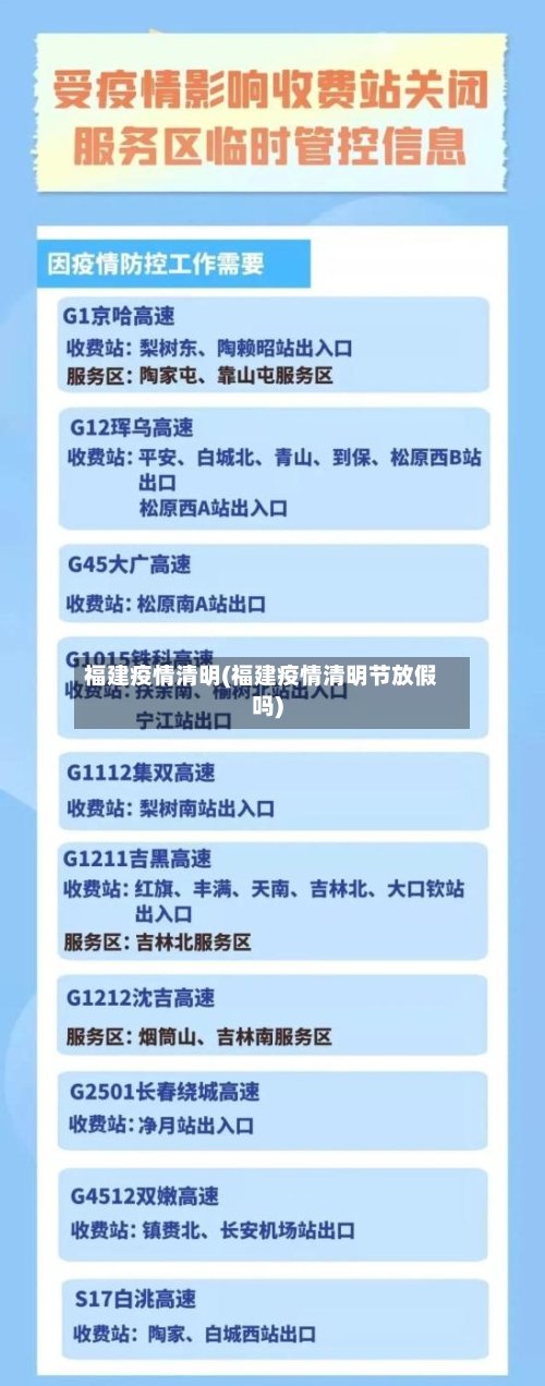 福建疫情清明(福建疫情清明节放假吗)
