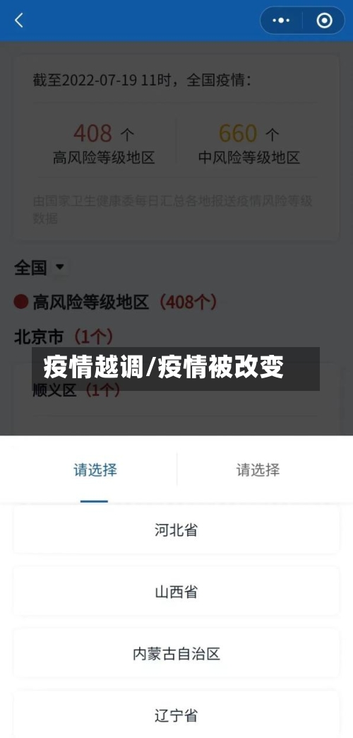 疫情越调/疫情被改变