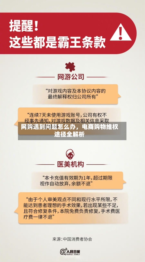 网购遇到问题怎么办，电商购物维权途径全解析