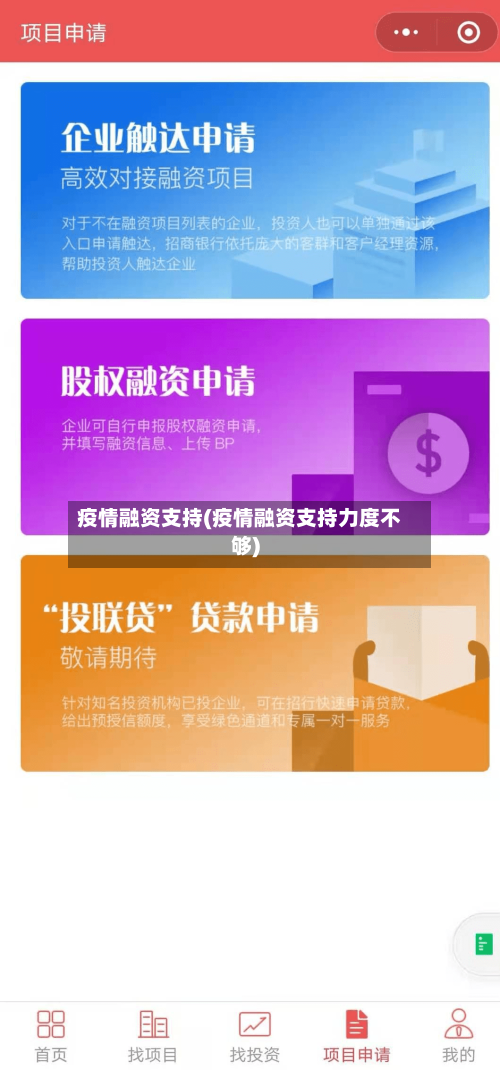 疫情融资支持(疫情融资支持力度不够)