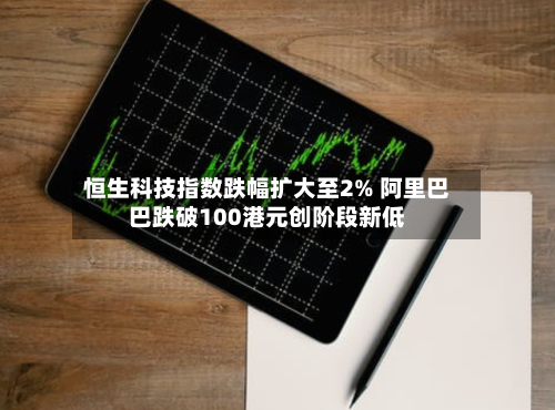 恒生科技指数跌幅扩大至2% 阿里巴巴跌破100港元创阶段新低
