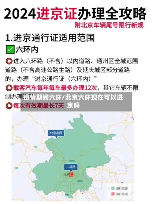 疫情期间六环/北京六环现在可以进京吗