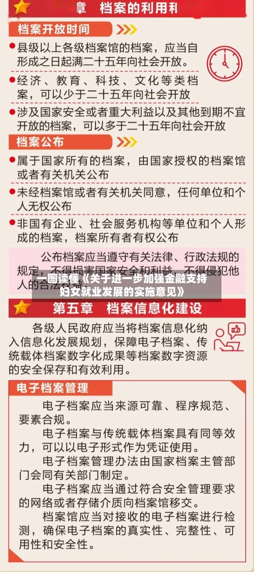 一图读懂《关于进一步加强金融支持妇女就业发展的实施意见》