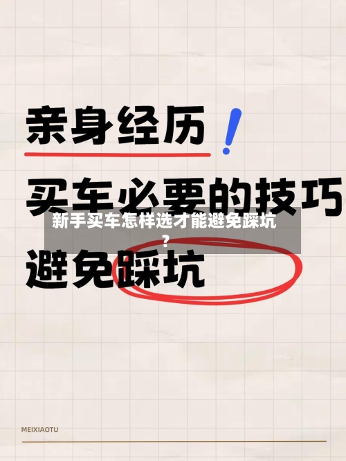新手买车怎样选才能避免踩坑？