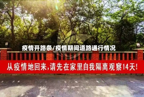 疫情开路条/疫情期间道路通行情况