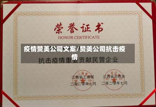 疫情赞美公司文案/赞美公司抗击疫情