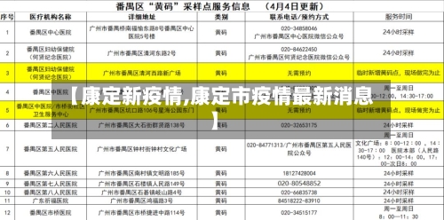 【康定新疫情,康定市疫情最新消息】