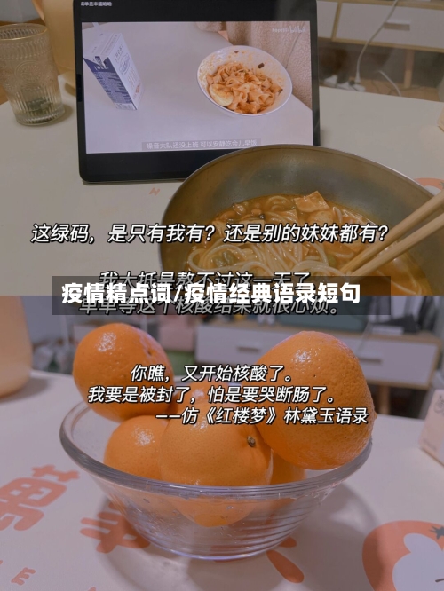 疫情精点词/疫情经典语录短句