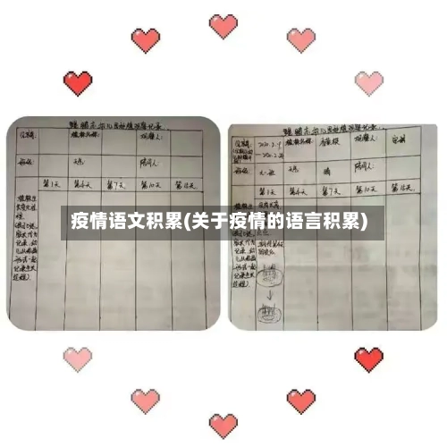 疫情语文积累(关于疫情的语言积累)