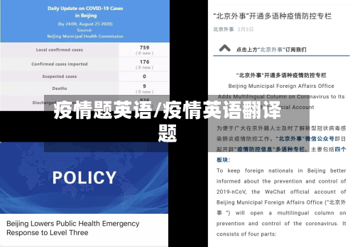 疫情题英语/疫情英语翻译题