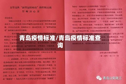 青岛疫情标准/青岛疫情标准查询