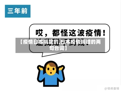 【疫情日本捐款的,日本疫情捐赠的两句台词】