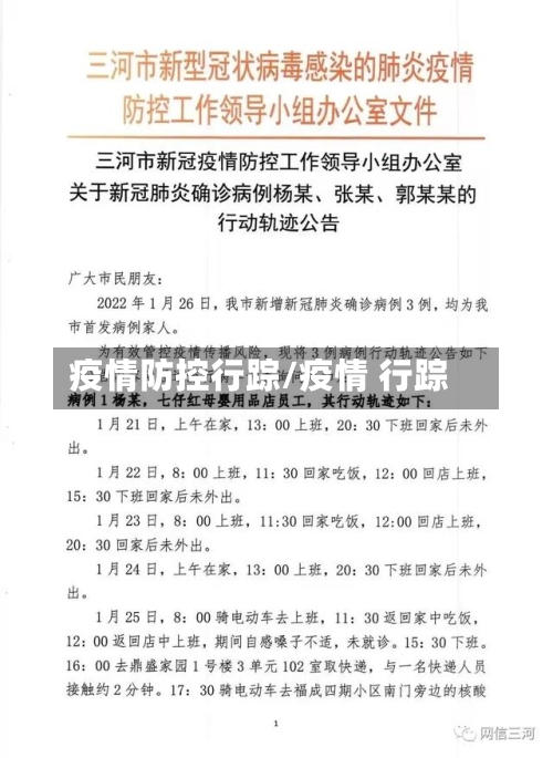 疫情防控行踪/疫情 行踪
