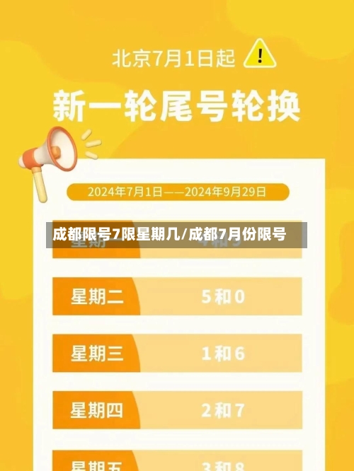 成都限号7限星期几/成都7月份限号