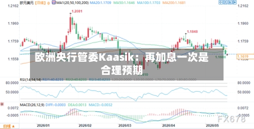 欧洲央行管委Kaasik：再加息一次是合理预期