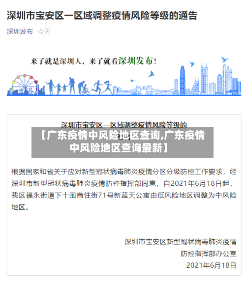 【广东疫情中风险地区查询,广东疫情中风险地区查询最新】